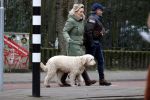 Amsterdam 11 januari 2021
Yvon Jaspers en haar hond met Marc Marie Huijbregts in het vondelpark.