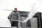 Abcoude 8 februari 2021
Najib Amhali met zijn vrouw Niama en hun zoons Noah en Novell in de sneeuw