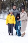 Abcoude 8 februari 2021
Najib Amhali met zijn vrouw Niama en hun zoons Noah en Novell in de sneeuw