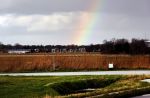 Alkmaar 2 januari 2021
Het AZ srtadion met het nieuwe dak en een regenboog boven stadion