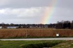 Alkmaar 2 januari 2021
Het AZ srtadion met het nieuwe dak en een regenboog boven stadion