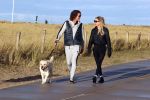 Schoorl 2 januari 2020Sonja Bakker en barry v Suijdam met hun hond op het strand.
