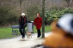 Amsterdam 5 februari 2021
Theodor Holman met partner en hond in het vondelpark