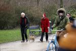 Amsterdam 5 februari 2021
Theodor Holman met partner en hond in het vondelpark