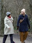 Amsterdam 16 februari 2021
Diverse BN ers in het vondelpark tijdens Corona. Tjitske Reidinga met een vriendin
