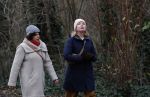 Amsterdam 16 februari 2021
Diverse BN ers in het vondelpark tijdens Corona. Tjitske Reidinga met een vriendin
