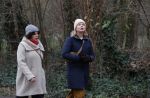 Amsterdam 16 februari 2021
Diverse BN ers in het vondelpark tijdens Corona. Tjitske Reidinga met een vriendin