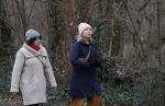 Amsterdam 16 februari 2021
Diverse BN ers in het vondelpark tijdens Corona. Tjitske Reidinga met een vriendin