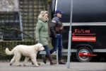 Amsterdam 11 januari 2021
Yvon Jaspers en haar hond met Marc Marie Huijbregts in het vondelpark.