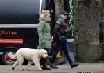 Amsterdam 11 januari 2021
Yvon Jaspers en haar hond met Marc Marie Huijbregts in het vondelpark.