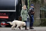 Amsterdam 11 januari 2021
Yvon Jaspers en haar hond met Marc Marie Huijbregts in het vondelpark.
