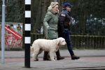 Amsterdam 11 januari 2021
Yvon Jaspers en haar hond met Marc Marie Huijbregts in het vondelpark.