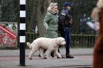 Amsterdam 11 januari 2021
Yvon Jaspers en haar hond met Marc Marie Huijbregts in het vondelpark.