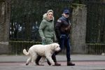 Amsterdam 11 januari 2021
Yvon Jaspers en haar hond met Marc Marie Huijbregts in het vondelpark.