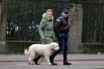 Amsterdam 11 januari 2021
Yvon Jaspers en haar hond met Marc Marie Huijbregts in het vondelpark.