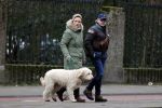 Amsterdam 11 januari 2021
Yvon Jaspers en haar hond met Marc Marie Huijbregts in het vondelpark.