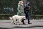 Amsterdam 11 januari 2021
Yvon Jaspers en haar hond met Marc Marie Huijbregts in het vondelpark.