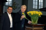Amsterdam 15 januari 2021
Andre v Duin doopt zijn tulp in de westertoren en gaat daarna op een grote boot tulpen uitdelen op de grachten van Amsterdam.