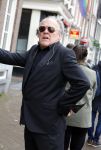 Amsterdam 19 januari 2022
Cabaretiers Bert Visscher en Jochem Myer tijdens de landelijke protestactie Kapsalon Theater in de Kleine Komedie. De cultuursector komt in actie tegen de coronamaatregelen. Tientallen theaters in heel Nederland  zijn omgebouwd tot een kapsalon.