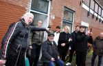 Den Haag 4 februari 2022
Rob en Ferdi Bolland worden geeerd met een plakaat op de muur van een huis met een tekst van 1 van hun liedjes daarop. Het hangt in de straat waar Rob Bolland woont.