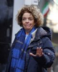 Amsterdam 19 januari 2022
Cabaretiers Bert Visscher en Jochem Myer tijdens de landelijke protestactie Kapsalon Theater in de Kleine Komedie. De cultuursector komt in actie tegen de coronamaatregelen. Tientallen theaters in heel Nederland  zijn omgebouwd tot een kapsalon. Brigitte Kaandorp