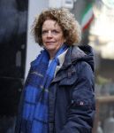 Amsterdam 19 januari 2022
Cabaretiers Bert Visscher en Jochem Myer tijdens de landelijke protestactie Kapsalon Theater in de Kleine Komedie. De cultuursector komt in actie tegen de coronamaatregelen. Tientallen theaters in heel Nederland  zijn omgebouwd tot een kapsalon. Brigitte Kaandorp