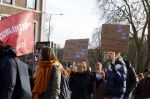 Amsterdam 5 februari 2022
Demonstratie studenten tegen het beleid van Mark Rutte . De demonstratie is in het centrum van Amsterdam.