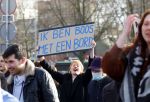 Amsterdam 5 februari 2022
Demonstratie studenten tegen het beleid van Mark Rutte . De demonstratie is in het centrum van Amsterdam.