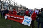 Amsterdam 29 januari 2022
Demonstratie tegen seksueel geweld op het museumplein. Karin Bloemen presenteert het .