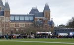 Amsterdam 29 januari 2022
Demonstratie tegen seksueel geweld op het museumplein. Karin Bloemen presenteert het .