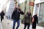 Amsterdam 2 februari 2022
Chahid Charrak ( Dutch performante) met zijn compagnon Eelco Kalsbeek op de pc hooftstraat