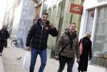 Amsterdam 2 februari 2022
Chahid Charrak ( Dutch performante) met zijn compagnon Eelco Kalsbeek op de pc hooftstraat