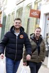 Amsterdam 2 februari 2022
Chahid Charrak ( Dutch performante) met zijn compagnon Eelco Kalsbeek op de pc hooftstraat