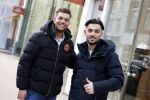 Amsterdam 2 februari 2022
Chahid Charrak ( Dutch performante) met zijn compagnon Eelco Kalsbeek op de pc hooftstraat