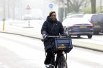 Amsterdam 12 januari 2022
Edsilia Rombley  op de fiets in Amsterdam zuid.