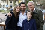 Laren 7 februari 2022
Fons de Poel en zijn kinderen  bij boekpresentatie van Willibrord Frequin in het bonte paard. Fons heeft het boek geschreven.