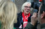 Amsterdam 19 januari 2022
Cabaretiers Bert Visscher en Jochem Myer tijdens de landelijke protestactie Kapsalon Theater in de Kleine Komedie. De cultuursector komt in actie tegen de coronamaatregelen. Tientallen theaters in heel Nederland  zijn omgebouwd tot een kapsalon. Freek de Jonge kwam met zijn vrouw