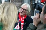 Amsterdam 19 januari 2022
Cabaretiers Bert Visscher en Jochem Myer tijdens de landelijke protestactie Kapsalon Theater in de Kleine Komedie. De cultuursector komt in actie tegen de coronamaatregelen. Tientallen theaters in heel Nederland  zijn omgebouwd tot een kapsalon. Freek de Jonge kwam met zijn vrouw