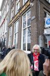 Amsterdam 19 januari 2022
Cabaretiers Bert Visscher en Jochem Myer tijdens de landelijke protestactie Kapsalon Theater in de Kleine Komedie. De cultuursector komt in actie tegen de coronamaatregelen. Tientallen theaters in heel Nederland  zijn omgebouwd tot een kapsalon. Freek de Jonge