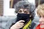 Amsterdam 19 januari 2022
Cabaretiers Bert Visscher en Jochem Myer tijdens de landelijke protestactie Kapsalon Theater in de Kleine Komedie. De cultuursector komt in actie tegen de coronamaatregelen. Tientallen theaters in heel Nederland  zijn omgebouwd tot een kapsalon. Hanneke Groenteman