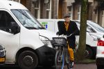 Amsterdam 12 januari 2022
Hans Dagelet op de fiets in Amsterdam zuid.