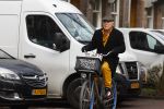 Amsterdam 12 januari 2022
Hans Dagelet op de fiets in Amsterdam zuid.