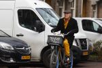 Amsterdam 12 januari 2022
Hans Dagelet op de fiets in Amsterdam zuid.