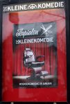 Amsterdam 19 januari 2022
Cabaretiers Bert Visscher en Jochem Myer tijdens de landelijke protestactie Kapsalon Theater in de Kleine Komedie. De cultuursector komt in actie tegen de coronamaatregelen. Tientallen theaters in heel Nederland  zijn omgebouwd tot een kapsalon.
