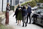 Amsterdam 16 februari 2022
Koningin Maxima arriveert bij het ABN AMRO bank kantoor op de zuidas voor bijeenkomst inclusive banking.