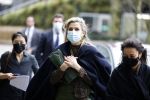 Amsterdam 16 februari 2022
Koningin Maxima arriveert bij het ABN AMRO bank kantoor op de zuidas voor bijeenkomst inclusive banking.