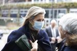 Amsterdam 16 februari 2022
Koningin Maxima arriveert bij het ABN AMRO bank kantoor op de zuidas voor bijeenkomst inclusive banking.