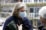 Amsterdam 16 februari 2022
Koningin Maxima arriveert bij het ABN AMRO bank kantoor op de zuidas voor bijeenkomst inclusive banking.