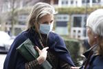Amsterdam 16 februari 2022
Koningin Maxima arriveert bij het ABN AMRO bank kantoor op de zuidas voor bijeenkomst inclusive banking.