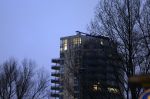 Amsterdam 28 januari 2022
Zuidas Amsterdam met oa v d Valk Hotel , The Vally , ABN AMRO, L etoile , Gelderlandplein en app Moedder Estelle Cruyff